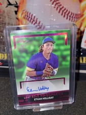 2024 LEAF In The Game Used Sports ETHAN HOLLIDAY Auto RC 5/7
