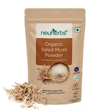 Neuherbs Organic Safed Musli Root Powder 100g Free shipping world wide