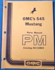 OMC MUSTANG 545 SKID STEER LOADER PARTS MANUAL BOOK CATALOG 011-11804