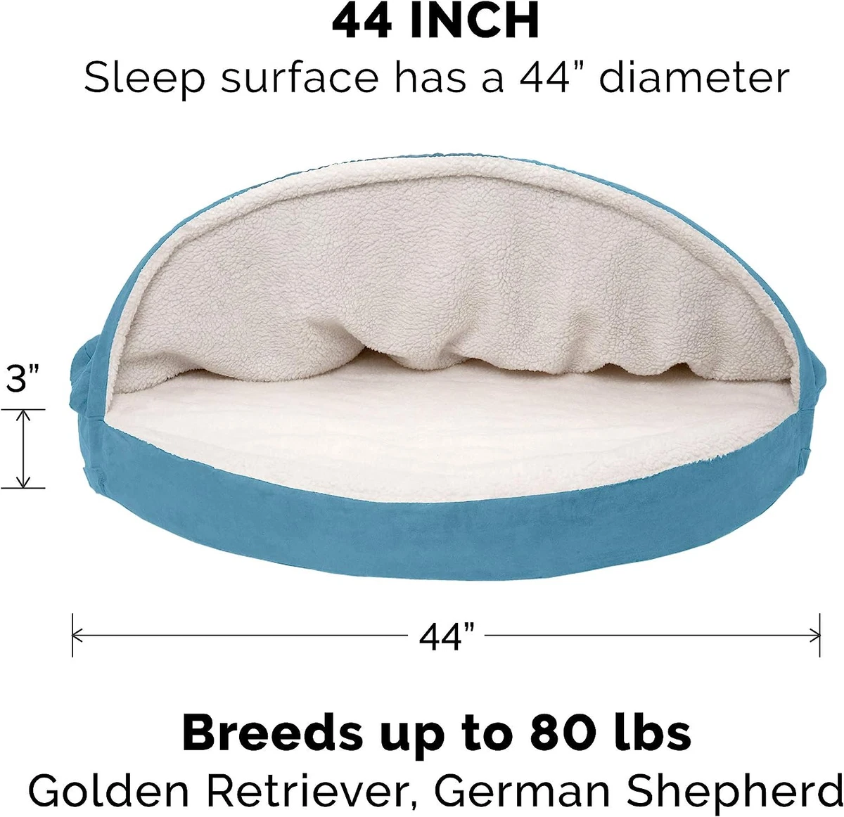 Round orthopedic dog hot sale bed
