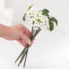 Factory Direct Craft Artificial Cream Berry Floral Decor