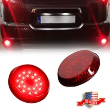 2PCS Rear Bumper Reflector Red LED Tail Brake Lights For 2011-2020 Toyota Sienna