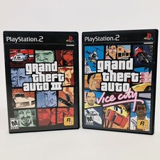 Sony PlayStation 2 Grand Theft Auto 3 And Vice City Set Of 2 Video Games PS2