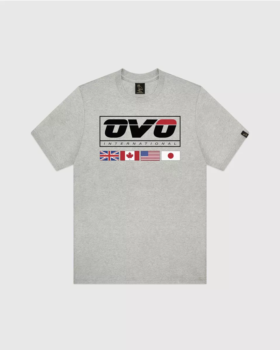 October's Very Own OVO International Tee GREY T-Shirt LG