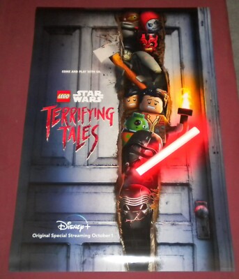 Star Wars Terrifying Tales Movie Poster 27x40 D/S Lego Disney+ BB8 Poe  Dameron