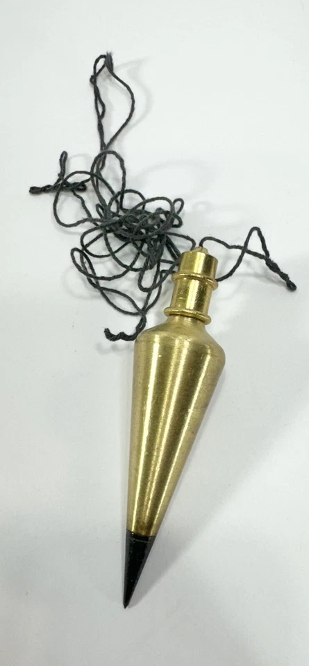 Vintage General Tools Co No. 800 Brass Plumb Bob 8 oz USA steel tip And More LOT - Image 2 of 4
