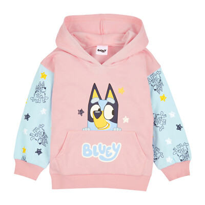 Bluey Mädchen Hoodie, Baumwoll Kapuzenpullover für Mädchen, offizielle Bluey Kleidung