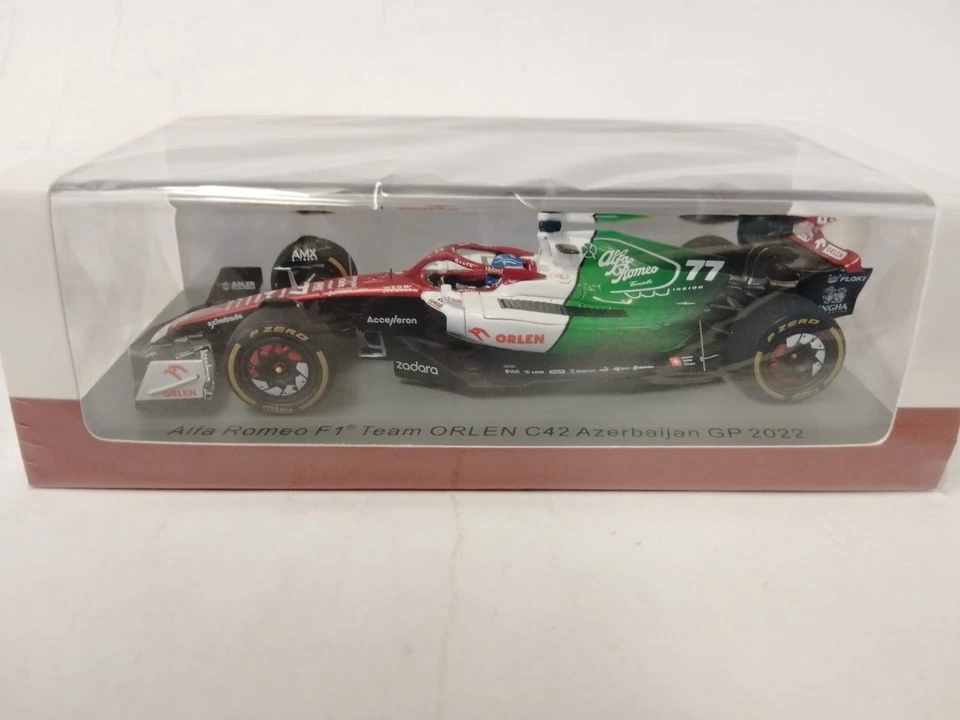 Spark Alfa Romeo Orlen C42 #77 Valtteri Bottas Azerbaijan GP 2022 1/43 S8539 - Immagine 2 di 3