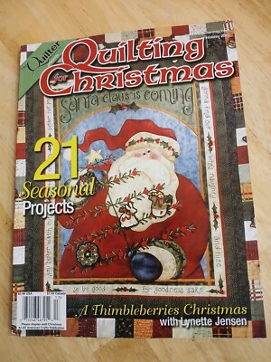 RARE QUILTING CHRISTMAS 98 page Craft Book /w Patterns Lynette Jensen 2005 U.S.