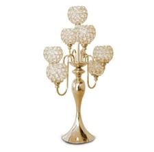 7-balls Crystal Candle Holders Candlesticks Dining Wedding Table Home Decor Gift