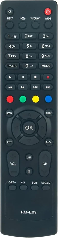MARKENLOS Mando a distancia de reemplazo RM-E09 para HUMAX RM-E09 RME09 HD-5400S HD-5600S