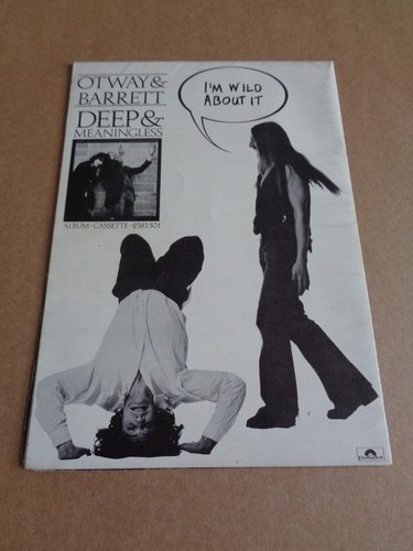 John Otway & Wild Willie Barrett 1978 UK Tour Programme - Picture 5 of 5