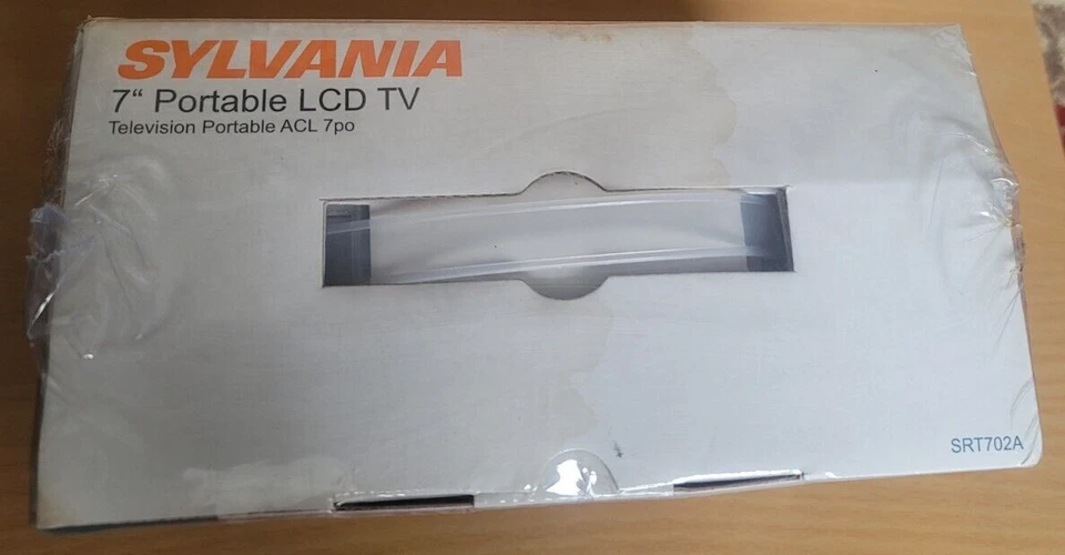 Sylvania Portable LCD TV Television ATSC/NTSC Tuner ACL 7pc Player Dual 7”SEALED - Image 2 of 4