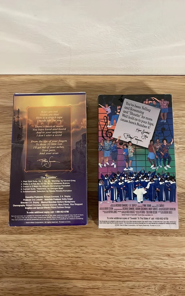 Richard Simmons VHS- Stretchin’ to the Classics & Sweatin’ to the Oldies 4 NIP Foto 2 de 4
