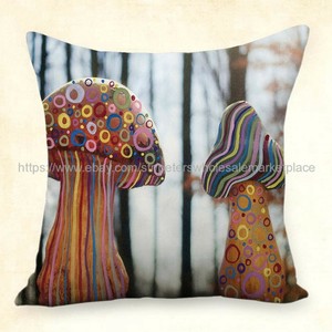 mushroom throw pillow