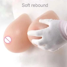 Realistic Artificial Self-Adhesive False Breast Forms Crossdresser Transgender