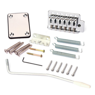 Chrome Tremolo Bridge System Set For Strat ST 6 String Electric Guitar USA