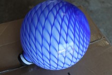 Nature’s Touch 10" Light Blue Glass Gazing Ball 15-year-old never used VERY NICE