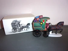 DEPT 56 FEZZIWIG DELIVERY WAGON #58400 CHRISTMAS VILLAGE HOUSE ACCESSORY