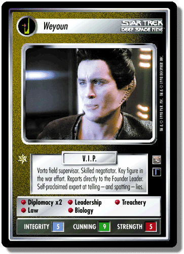 Weyoun - The Dominion - Star Trek CCG 1E - Imagen 1 de 6