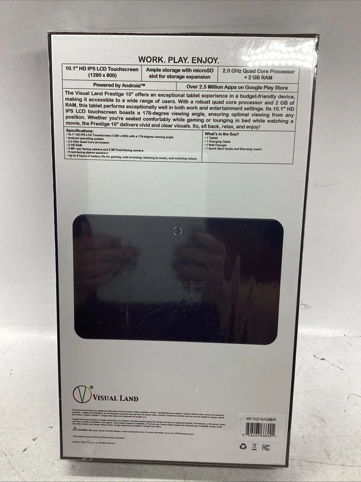 Visual Land Prestige 10" Quad Core Tablet Powered by Android - Image 4 of 4