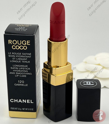 CHANEL Rouge Coco 120 Gabrielle Longwear Satin Hydrating Lipstick NEW