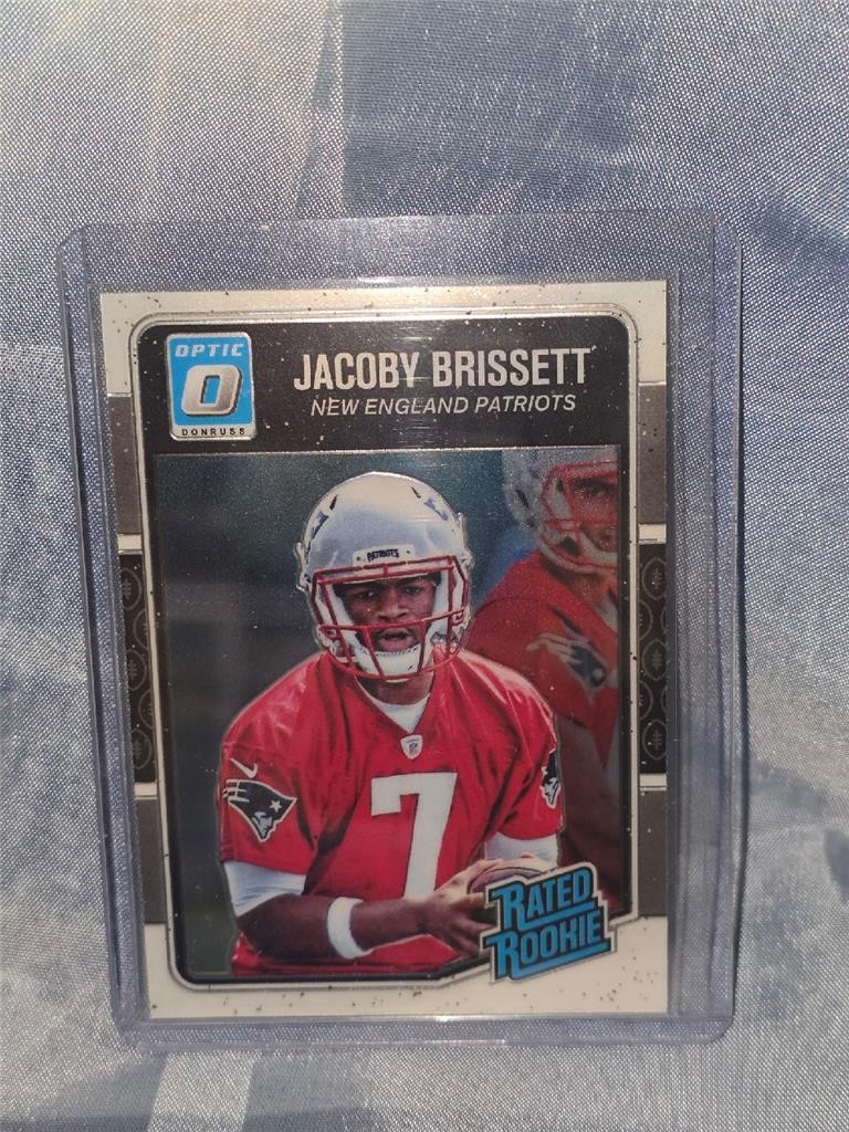 2016 Donruss Optic - #170 Jacoby Brissett (RC) Rated Rookie New England Patriots