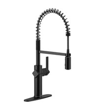 Moen 87580BL Joric Matte Black 1-Handle Pulldown Kitchen Faucet Powerboost-NEW
