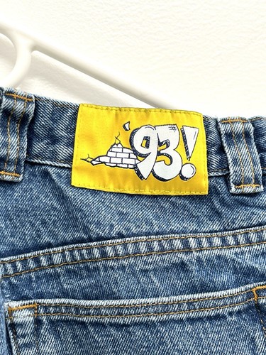Polar Skate Co '93 Denim Baggy Jeans Men's 34x34 Blue Denim Skater Distressed - Picture 7 of 11