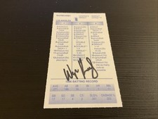 Signed Strat-o-matic Card  Wayne Kirby 1996 Dodgers