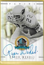 2013 Panini HOF 50th Anniversary Roger Wehrli Cardinals HOF Auto 09/50
