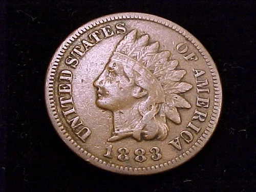 1883 Indian Head Cent, Very Good to Fine Grade