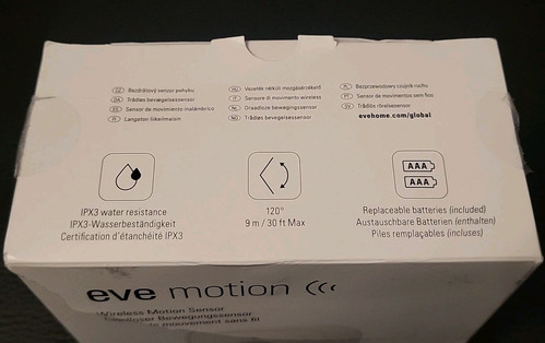 Eve Motion (matter) - Smart Wireless Motion Sensor With Light, IPX3 Water NewOBx - Picture 5 of 11