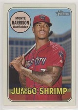 2018 Topps Heritage Minor League Edition Glossy Monte Harrison #115 3d5