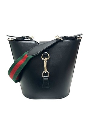 Gucci Unisex Mini Bucket Schultertasche 782908 Schwarz Made in Italy...