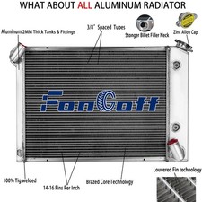 Aluminum 3 Row Radiator For 1966 1967 1968 Chevy Corvette Base 7.0l 427ci V8 Aluminum 3 Row Radiator For 1966 1967 1968 Chevy Corvette Base 7.0l 427ci V8