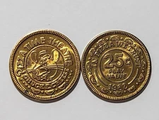 Chuck E. Cheese Pizza Time Theatre 25¢ Game Token 1982 (Bold Strike)