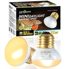 25W Upgraded Nano Reptile Daylight Basking Spot Heat Lamp Bulb 2 Pack, UVA Fu...