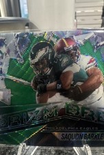 2025 Panini Prizm - Prizm Break Saquon Barkley #9 Green Wave Prizm