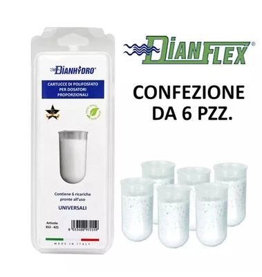 RICARICA SALI POLIFOSFATI ALTA DURATA ANTICALCARE PER FILTRO CALDAIA 6 PEZZI - Immagine 1 di 4