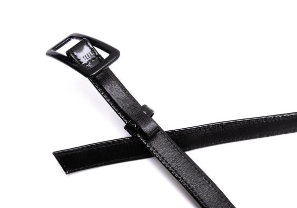 Comme des Garçons Leathet belt COMME des GARÇONS WALLETS: Black Classic Leather Line Belt