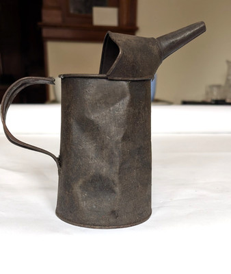 Vintage Antique Oil Filler Can, 1 Qt. Liq'd  Primitive