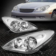 FOR 02-03 LEXUS ES300 2004 ES330 CHROME HOUSING HEADLIGHT REPLACEMENT HEAD LAMPS