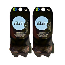 Bargain Bundle 2-Pack Women Girls Velvet Plush Worm Cosy Leggings Size S/M