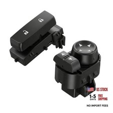 2pc Door Lock and Mirror Switch Kit for Chevy GMC Trucks - Fits 22883768