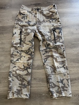 SLEEPING Indian Designs DISTRESSED Men s TIMBERLINE Hunting Cargo Pants Size 32