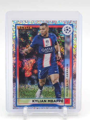 KYLIAN MBAPPÉ 2022-23 TOPPS MERLIN COLLECTIONS SPECKLE /150 #105 Q8169