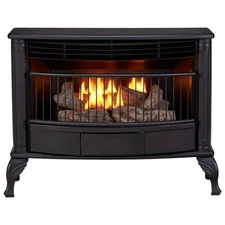 Duluth Forge Ventless Natural Gas Stove - 25,000 BTU, Thermostat Control QSN250T