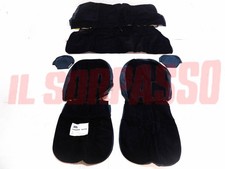 FODERE COPRI SEDILI FIAT 124 COUPE IN VELLUTO BLU CON POGGIATESTA ORIGINALI