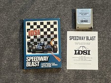 SPEEDWAY BLAST (Atari 400/800) Complete In Box w/ Manual Cleaned Tested image